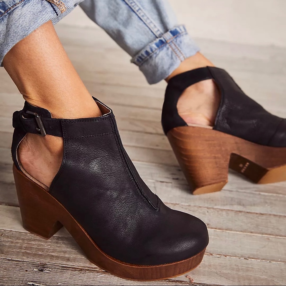 Free People Amber Orchard Clogs | Color Available: Black | Size: 38 | Brown SOLD